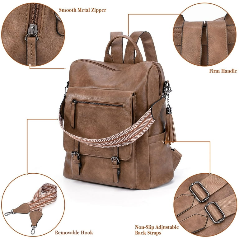 Backpack purse with back zipper discount