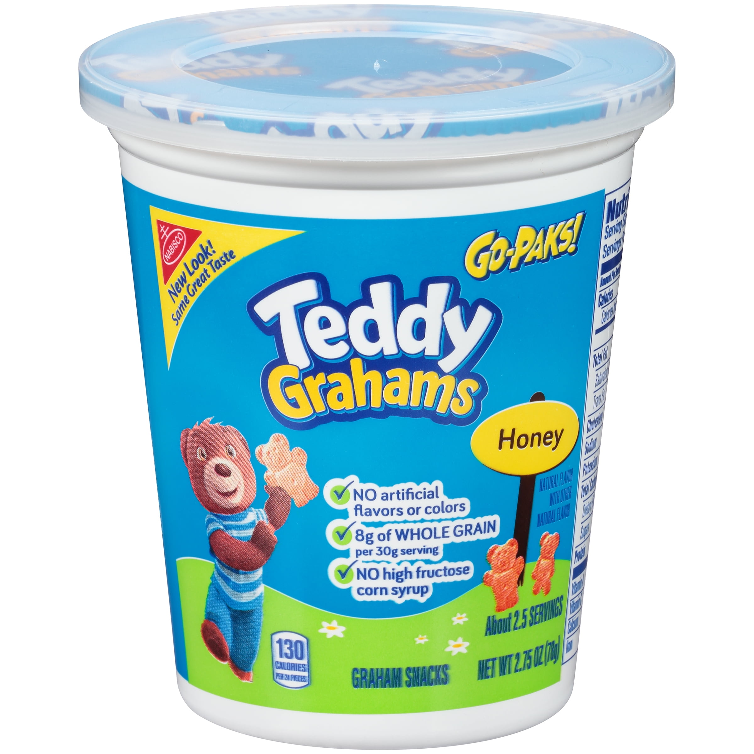 Teddy Grahams Honey Graham Snacks, 2.75 oz Go-Pak
