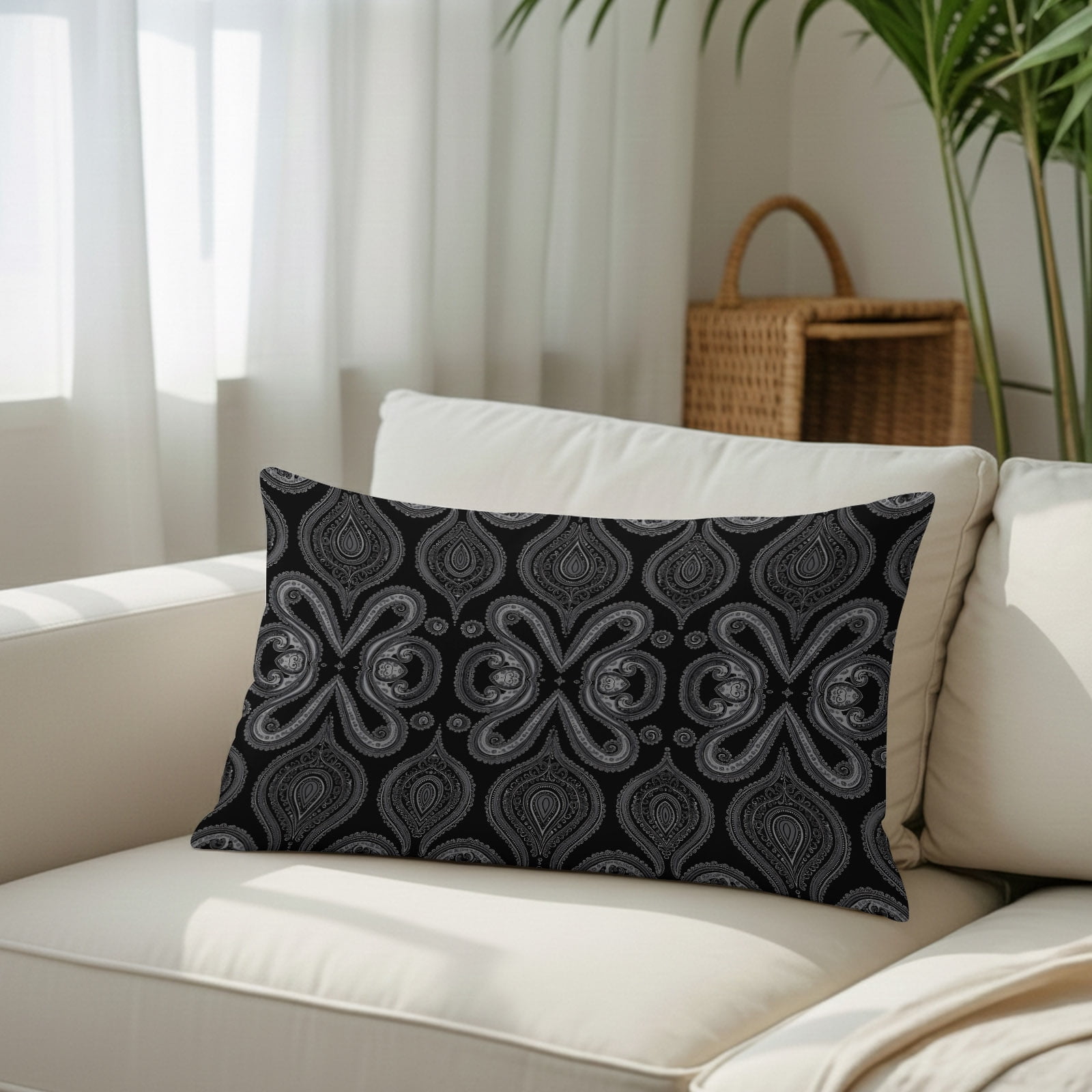 UPC 995181185182 - Traditional Paisley Vintage Flower Throw Pillow ...