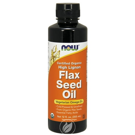 Now Foods High Lignan Flax Seed Oil, 12 oz, Pack of