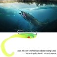 thumbnail image 4 of Señuelos artificiales (verde), 5 uds., señuelos falsos, señuelos blandos, señuelos para pesca al aire libre, 4 of 5