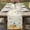 beige, variant on Table Runner 72 Inches Long for Kitchen Dining, Daisy Spring Floral Dresser Scarf Farmhouse, Dining Table Decorations for Wedding/Parties, Farmhouse Botanical Bees Elegant 18 x 72 In
