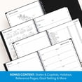 thumbnail image 5 of Blue Sky 2027 18 Month Large Print Monthly Planner Calendar, July 2026 - December 2027, 8" x 10", Monthly Layout, Flexible Cover, Durable Twin wire Binding, Laminated Tabs, Solid Black, 5 of 11