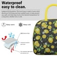 thumbnail image 3 of Lunch Bag Lunch Box for Women Reusable Insulated Lunch Bags,Water-Resistant Lemon Orange Cooler Lunch Tote Bag, Large Capacity for Work Travel Picnic, 3 of 6