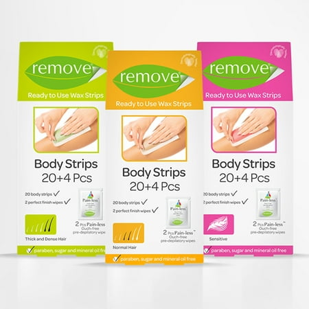 REMOVE™ Ready to Use Wax Strips 20 + 4 Pieces