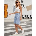 thumbnail image 3 of OYYN Womens Jean Shorts Mid-Low Waisted Y2k Bermuda Denim Shorts Summer Casual Streetwear Jorts, 3 of 8