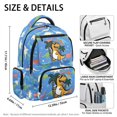 thumbnail image 5 of Psesaysky Cartoon Dinosaur Pattern Backpack for Girls with Padded Straps Lightweight Daypack, multi-tasche 17 Inch Kids Backpacks for Middle School Elementary Back to School, 5 of 9
