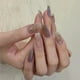 thumbnail image 4 of Uñas postizas cortas y medianas, 24 unidades con diseños para que destaques entre la multitud. Set de uñas adhesivas para mujer. Pegamento para uñas de 1 ml., 4 of 8