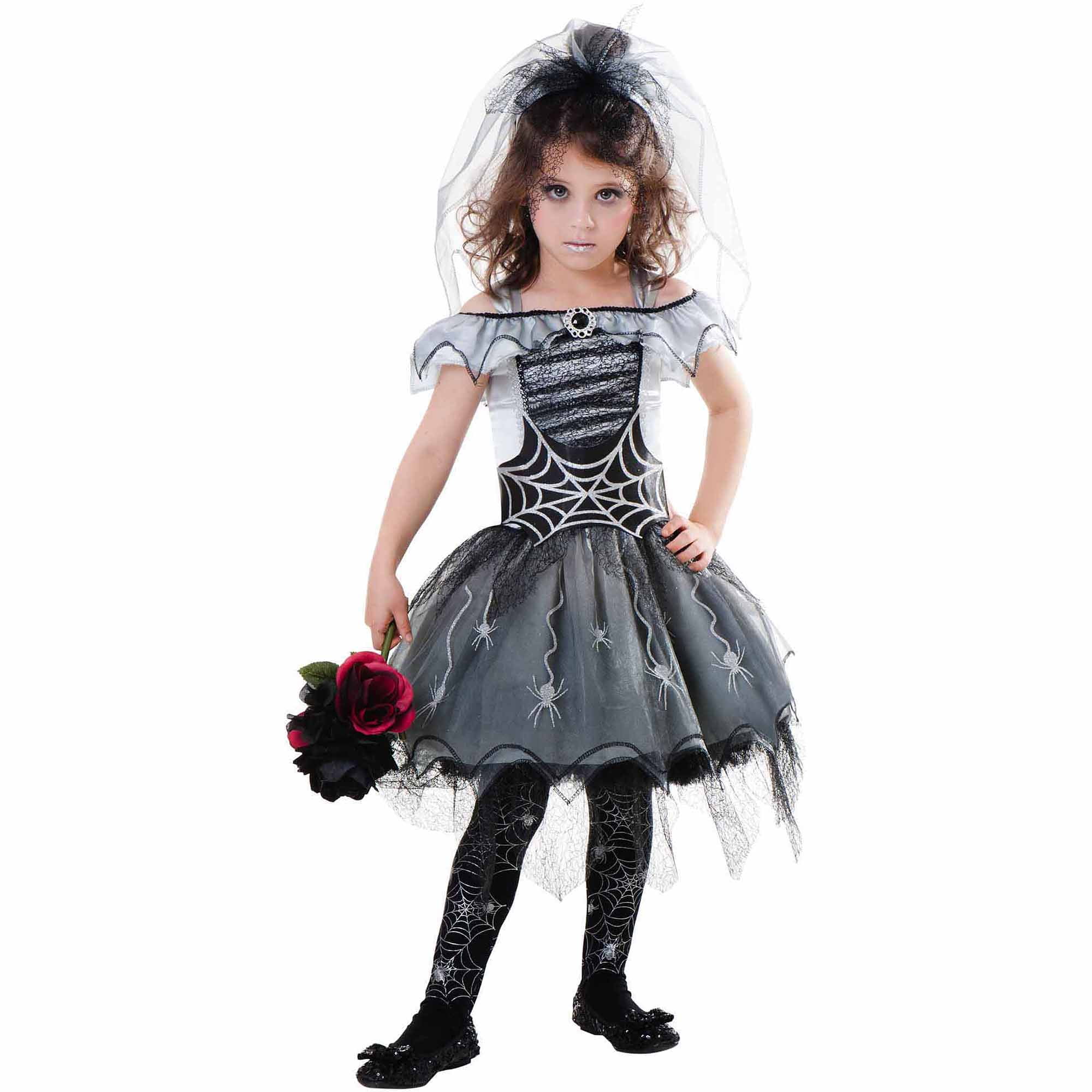 Goth Spider Bride Child Halloween Costume - Walmart.com