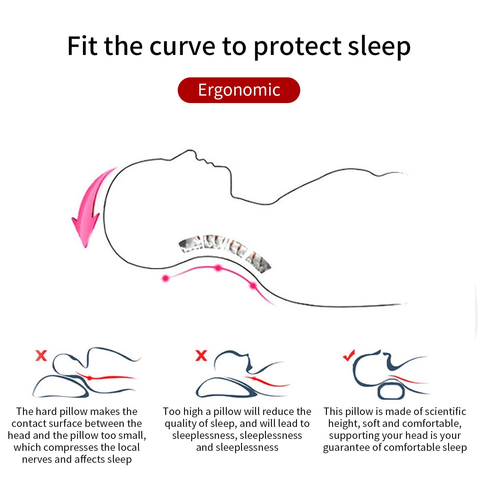 Ergonomic Wormwood Neck Pillow Cylinder, Supportive Cervical Spine Pillow for Sleeping Reading and Travel, Multifunctional Neck Lumbar Cushion for Home Office Use