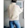 thumbnail image 4 of U.Vomade Chandail Femme Automne et Hiver Tricot Épais Col Roulé, 4 of 5