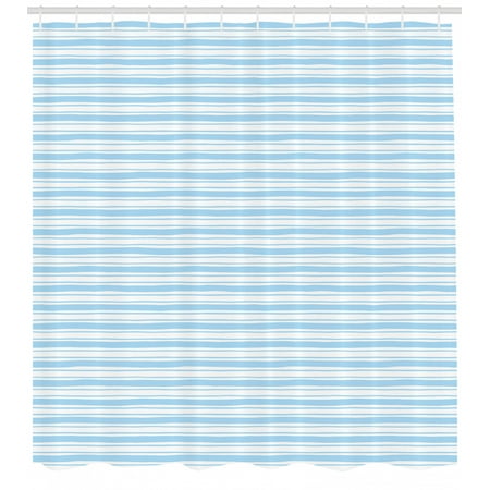 Harbour Stripe Shower Curtain Wavy Soft Horizontal Old Fashion
