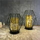 thumbnail image 3 of Bearachild Lámpara de mesa, lámpara de jaula de Metal negra moderna, luz LED de estilo nórdico, lámpara decorativa alimentada por para Iluminación navideña No.2 Bearachild HA027259-02, 3 of 6