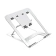 thumbnail image 1 of Injueey Soporte de computadora portátil plegable Soporte conveniente ajustable Soporte de aplicación amplia Escritorio de oficina para el Electrónica Plata, 1 of 6