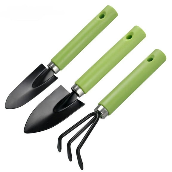 Mini Garden Tools 3-Piece Planting Tools Set with Plastic Handle,Lightweight Durable Gardening Hand Tools,Ideal Succulent Tools Gifts for Women and Men