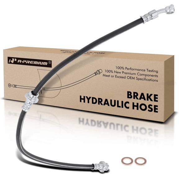 A-Premium Front Passenger Brake Hydraulic Hose Compatible with Nissan Models - Rogue 2008-2014 Rogue Select 2014-2015 - Replace# 46210JG01A