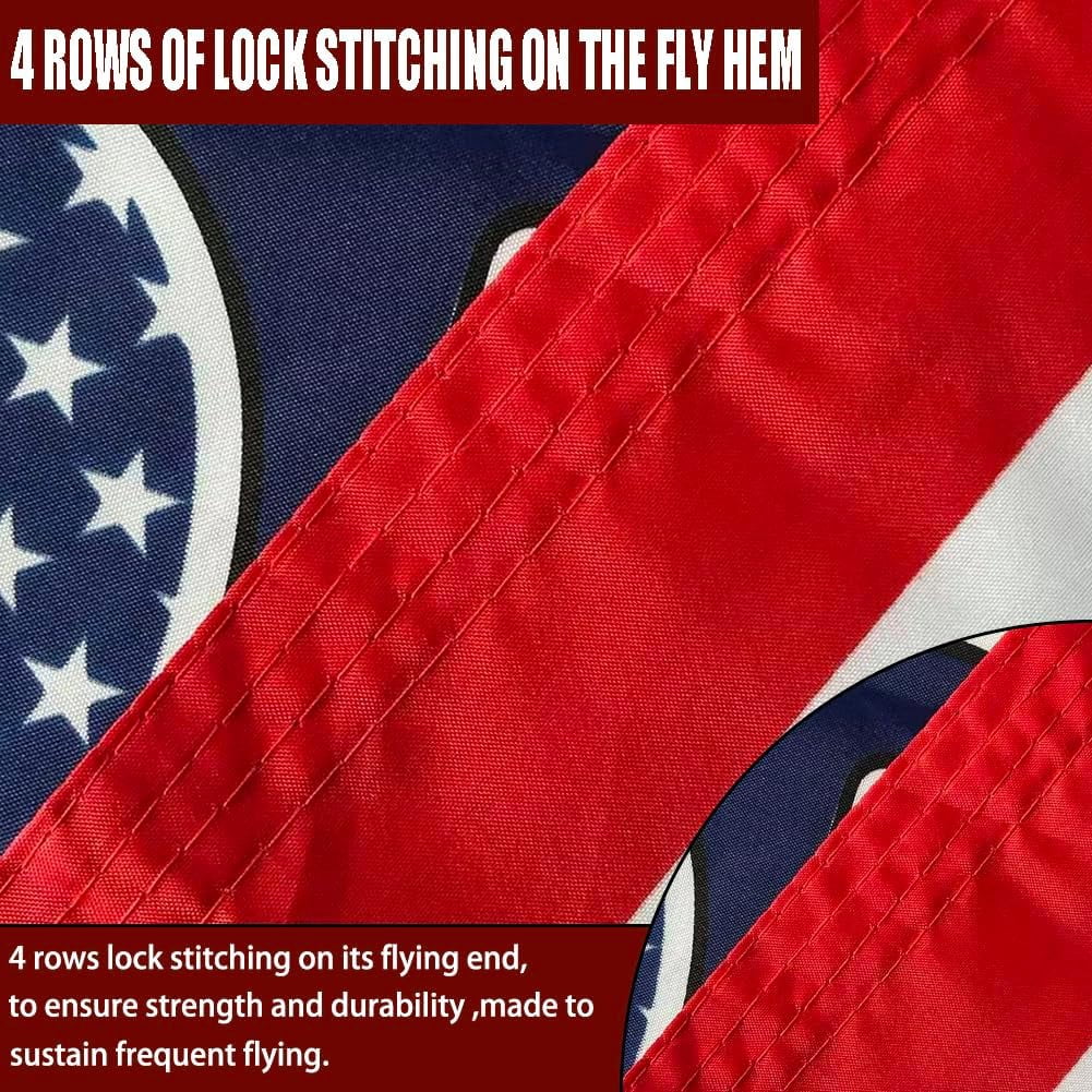 250 Years America Flag Double Sided 4x6 Outdoor-3 Ply Heavy Duty 1776-2026 250 Anniversary USA Commemorative Flag Celebrating 250 Years of Independence Banner with 2 Brass Grommets 4 Rows Stitched