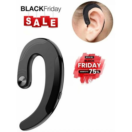 Black Friday Clearance!!!Wireless Earbuds Around Ear Hook with Microphone Waterproof Noise Cancelling Workout Business Sport Exercise Gym Cycling for iPhone Android Cell