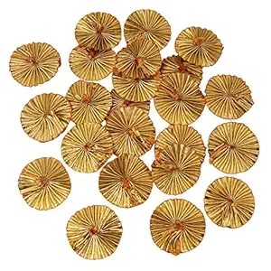 4CM Gota Patti Flowers Appliques Patches for Embroidery Decoration and Craft Making(Qty 20)
