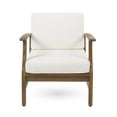 thumbnail image 6 of Noble House Perla Outdoor Teaked Acacia Wood Chair with Cream Cushion (Set of 4), 6 of 12