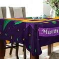 thumbnail image 3 of Coolnut Mardi Gras Rectangle Tablecloth Spill-Proof Polyester Table Cloth Table Cover for Kitchen Dining Picnic Holiday Party Decoration,60"x90", 3 of 7