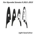 thumbnail image 3 of For Hyundai Sonata 8 2011 2012 2013 2014 2015 Accessories Carbon Fiber Style Windows Control Panel Interior Decorate Stickers, 3 of 7