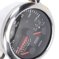 thumbnail image 4 of BIMZUC 3 in 1 GPS Speedometer Tachometer Fuel Level Gauge 3.375 in / 85 mm 120MPH 8000RPM 7 Colors Backlight for RV Yacht Truck Black Dial Silver Bezel, 4 of 9