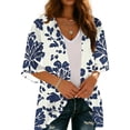 thumbnail image 4 of Xuyuer Spring Beach Cover-Up Cardigan - Women's 3/4 Sleeve Casual Shirt for Summer Seaside Outings, Resort Vacations, Breezy Seasonal Layering Top & Coastal Stroll Essentials, 4 of 7