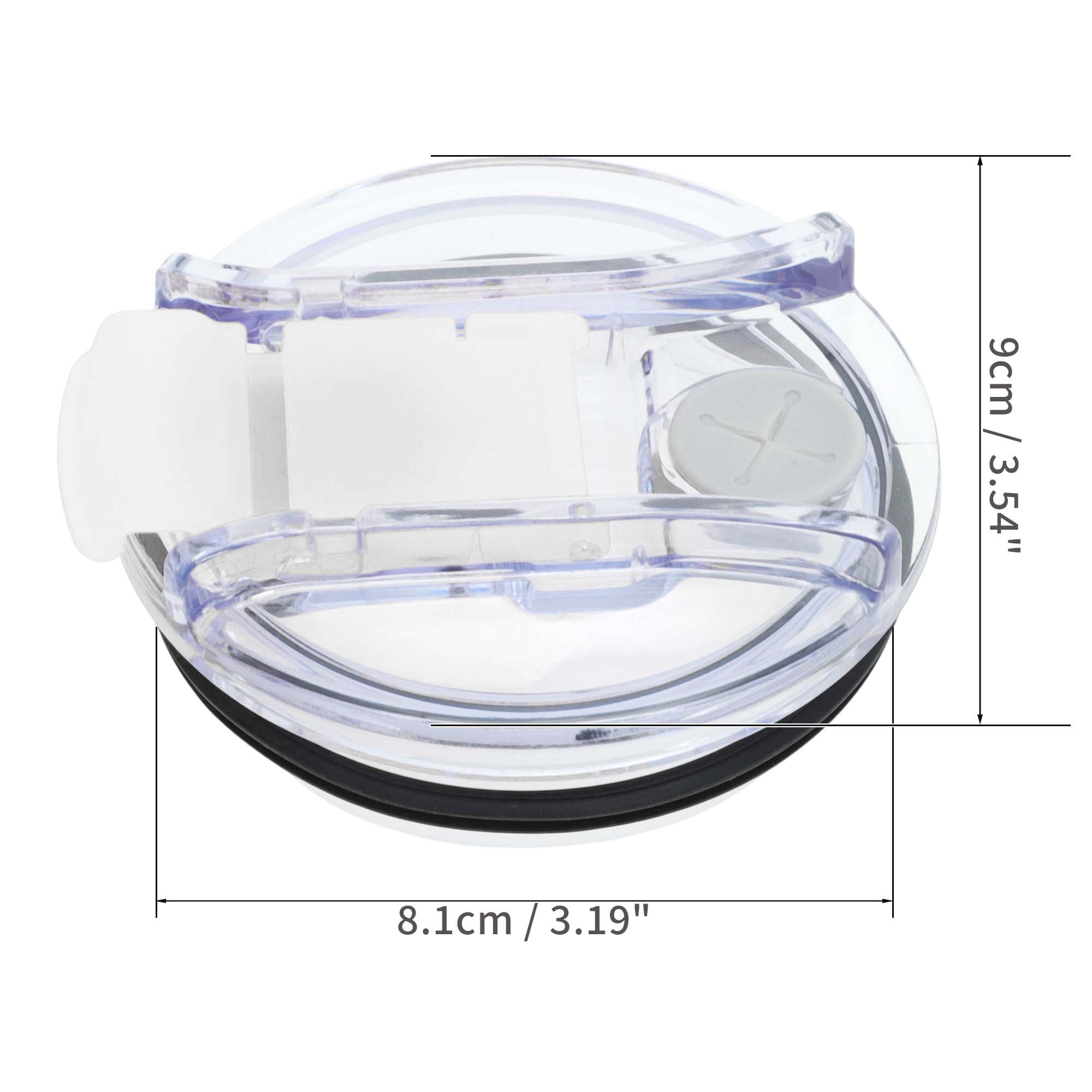 Unique Bargains 1 Pc Portable Tumbler Lid for Office Use Travel Purposes Clear White