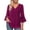 A-RD3, variant on T Shirts Womens Pleated 3/4 Sleeve Glitter Corset Sequined V Neck Elegant Tops