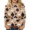 thumbnail image 5 of YEJIMAN Womens Sweaters Halloween For Women Season Sweatshirt Graphic Print Long Sleeve Knit Pullover Tops Halloween Sweater, 5 of 9