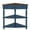 Navy Blue, variant on Leumius Small Corner Side Table,Triangle Corner Table 3 Tier End Corner Table for Small Spaces,Living Room,Brown