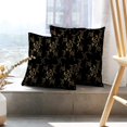 thumbnail image 6 of LALILO Throw Pillow Covers Damask Golden Black And Yellow Gold Cushion Cover 18" x 18", 1687 Pack, 6 of 6