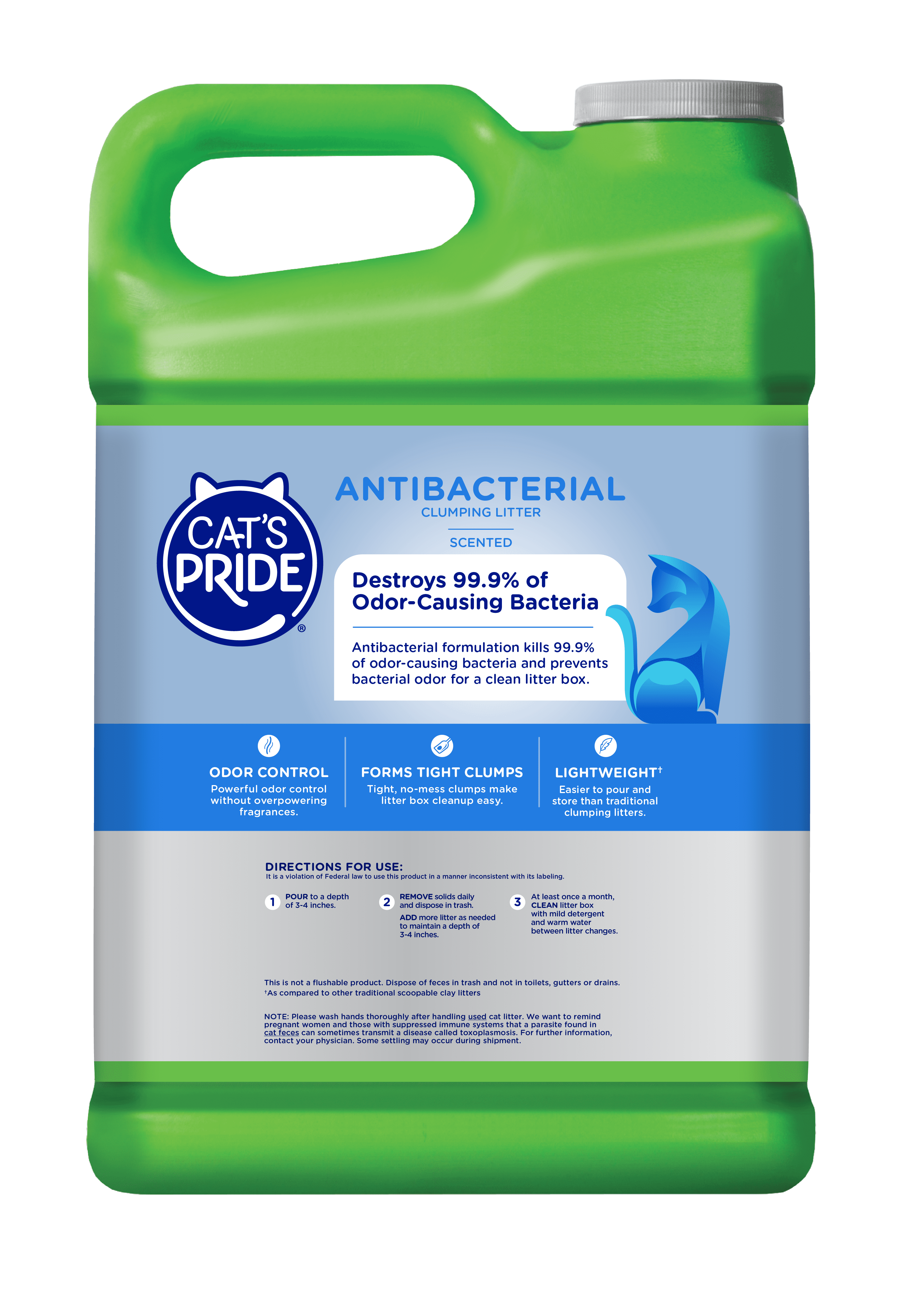 (2 pack) Cat's Pride Antibacterial Scented Clumping Litter 12lb Jug