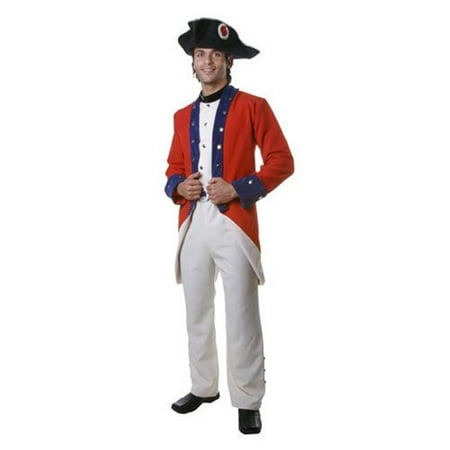Dress Up America 342-XL Adult Colonial Soldier Costume - Size X Large