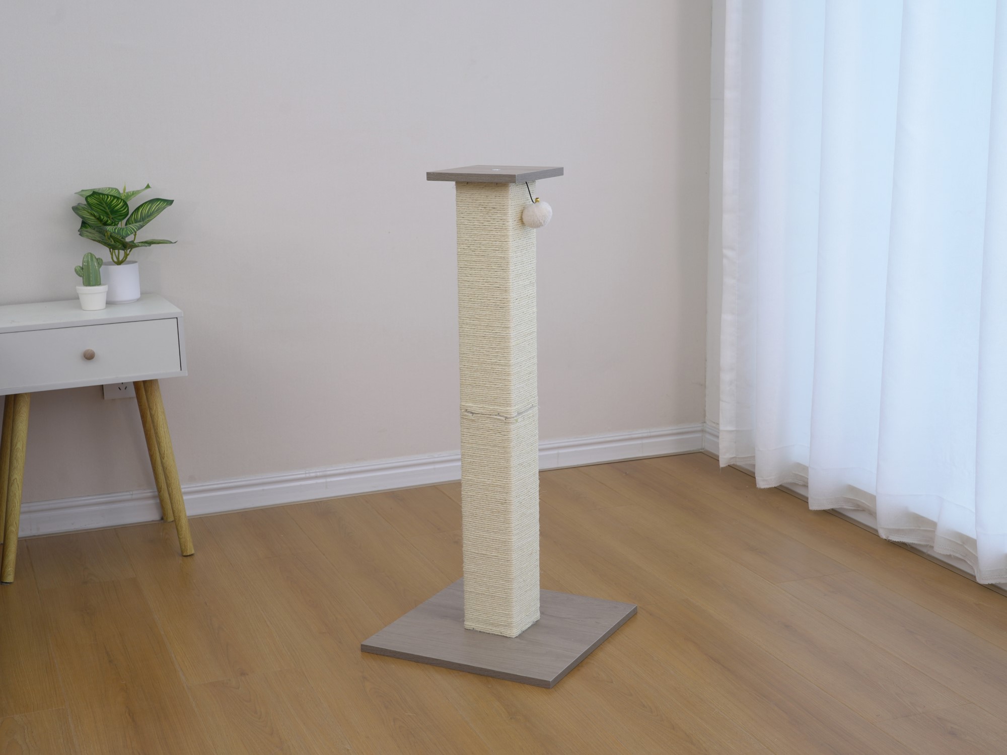 Vibrant Life Large Square Scratching Post, Gray
