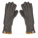 thumbnail image 1 of Guantes de invierno retro con dedos expuestos, unisex, talla única, de acrílico tejido gris con detalle de muñeca roscada, 1 of 8