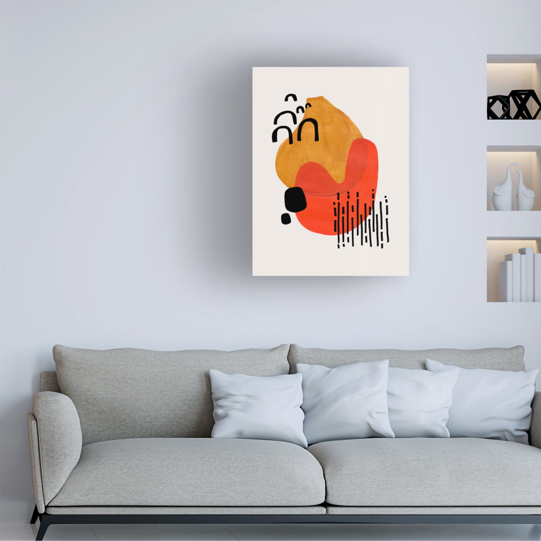 Trademark Fine Art Ejaaz Haniff Midcentury Kiss Canvas Wall Art
