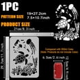 thumbnail image 2 of 1pc Plastic Hollow Out Drawing Painting Stencils Templates for Painting on Scrapbook Fabric Tiles Floor Furniture Wood Turtle 29.7x21cm, 2 of 7