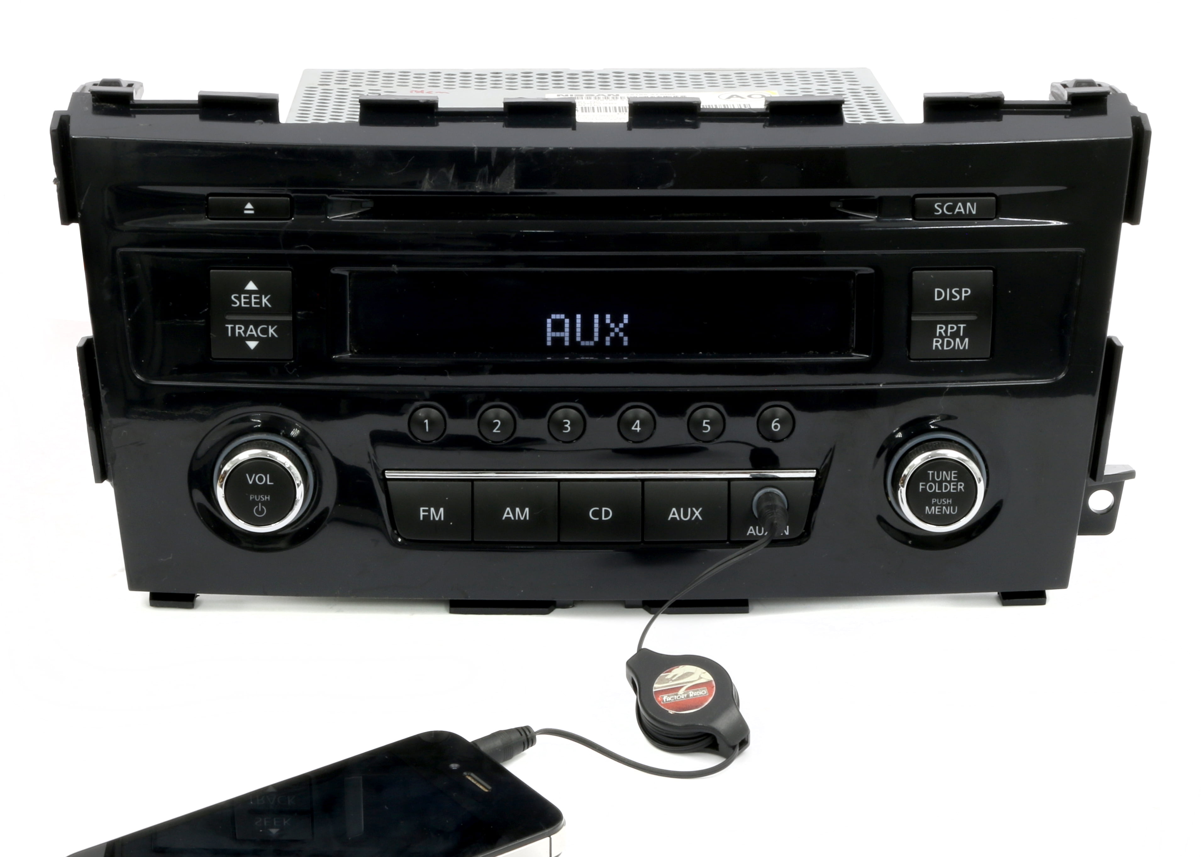 Restored 2013-2015 Nissan Altima AM FM Single Radio Aux CD Input 281853TA0G (Refurbished)