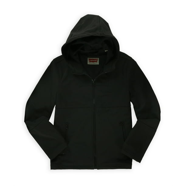 Levi's - Chaqueta bomber con capucha para hombre, color negro, talla peque?a Levis Chaqueta de bombardero