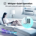 thumbnail image 5 of Hisense UltraSlim 8000 BTU 115V 350 Sq. Ft. Window Inverter Air Conditioner, White, AALW08TW26, 5 of 22