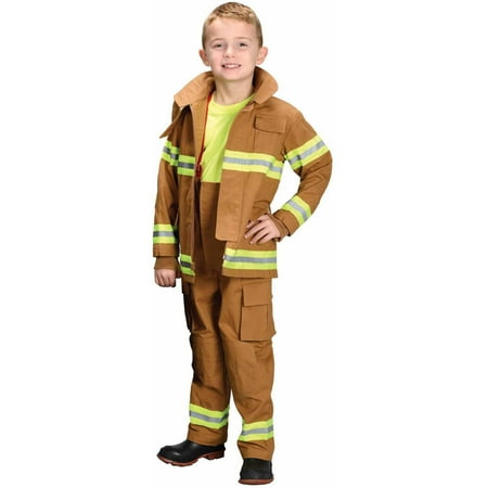 Tan Firefighter Child Halloween Costume