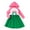Pinky, variant on Girls Dresses Toddler Baby Kids Winter Girls Solid Color Multicolour Mesh Long Sleeved Clothes Hooded Dress New Long Sleeve Round Neck Dress Green 7T