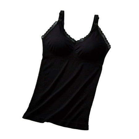 Valcatch Womens Nursing Cami Tank Tops for Breastfeeding  Nursing Tops Maternity Shirts  Camisoles with Built in Bra