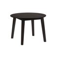 thumbnail image 3 of Benzara Contemporary Style Round Wooden Drop Leaf Table-Color:Brown, 3 of 3