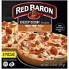 Red Baron Deep Dish Singles Meat-Trio Pizza, 11.20 oz, 2 Ct Box