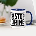 thumbnail image 4 of CafePress - Never Stop Exploring - 11 oz Ceramic Mug - Novelty Coffee Tea Cup, 4 of 6