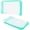 Green, variant on A6 Clear Zipper Pouches, 2-Pack Waterproof Twill PP Plastic Stationery Bags, Travel Receipts and Pencil Organizer for Office Workers Students(Black)