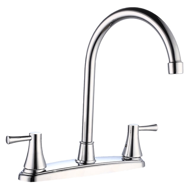 Llave Mezcladora Fregadero O Tarja Cocina Alfa Acero Inoxidable Cromada Manerales Cisne
